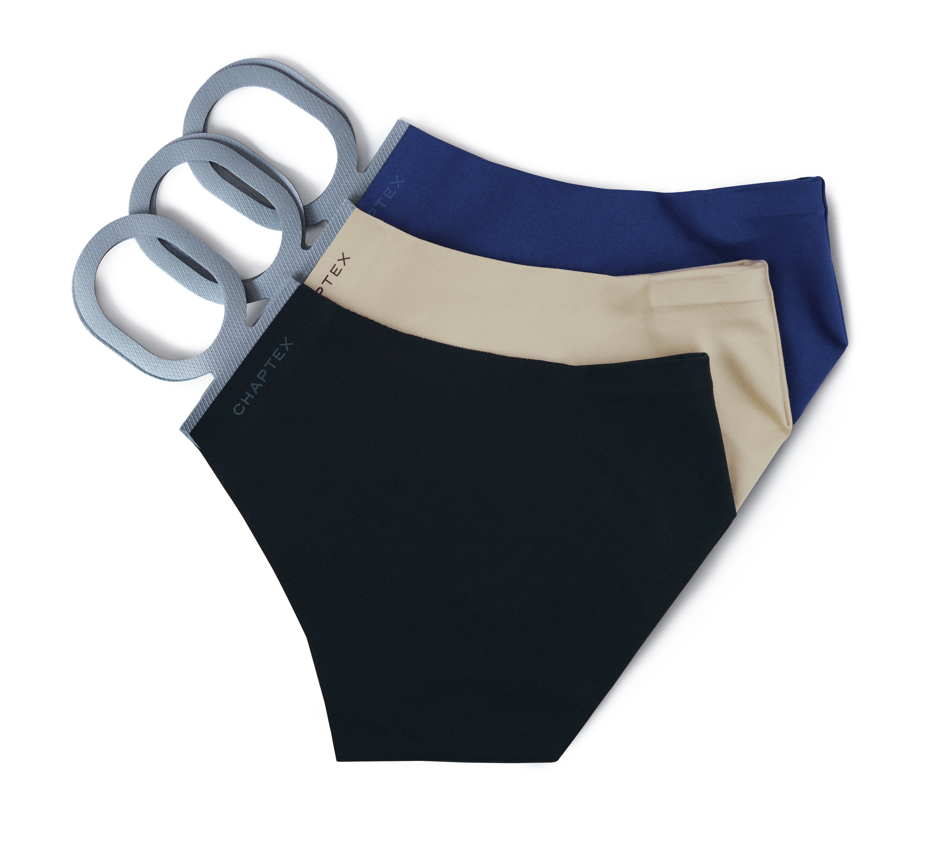 M.G.M. Face Mask - Combo Pack - Black, Navy Blue, Khaki